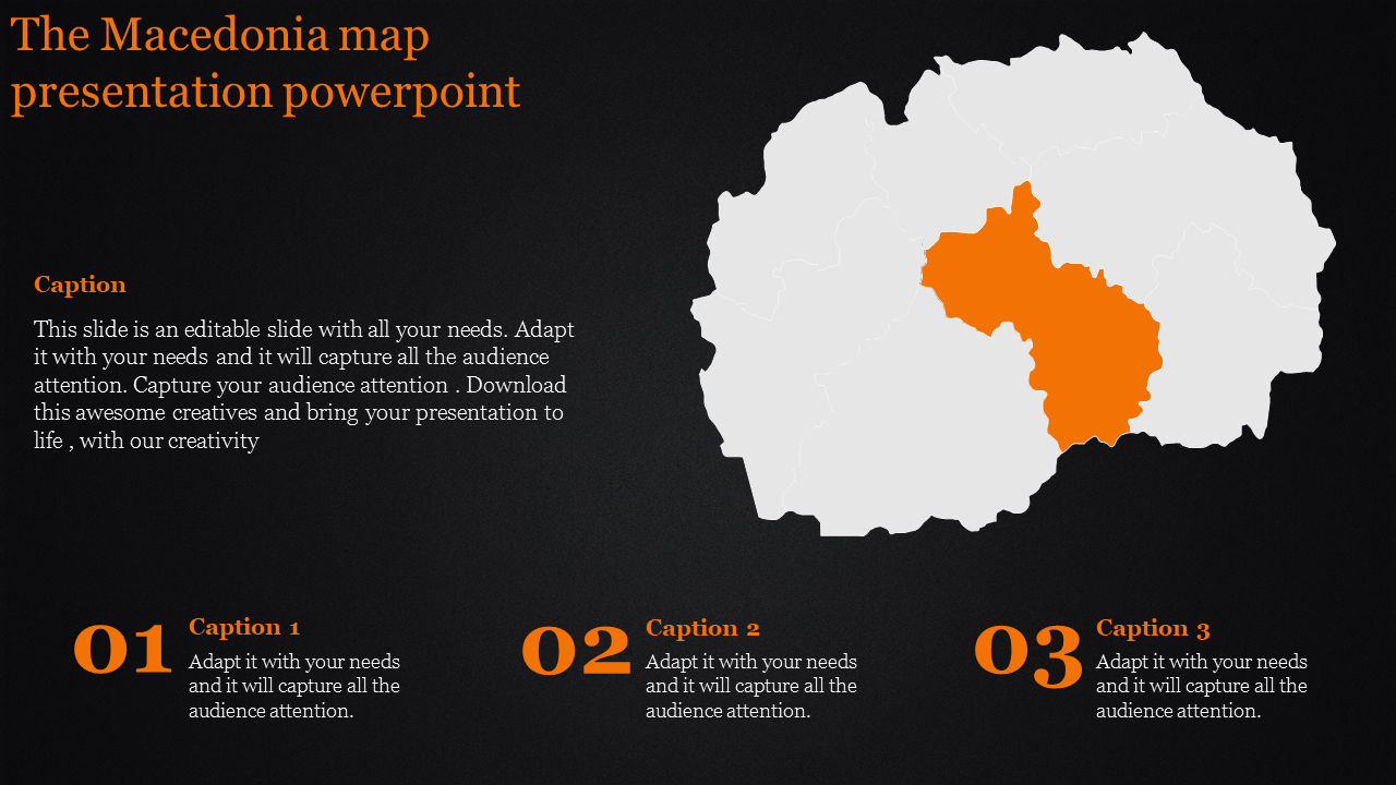 map presentation powerpoint-The Macedonia map presentation powerpoint